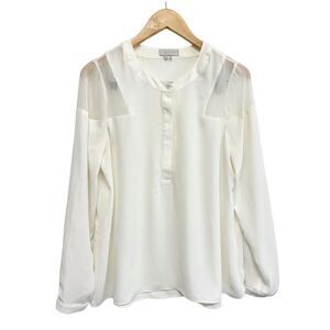 1.‎ State Blouse Size Medium Womens Long Sleeve Shirt